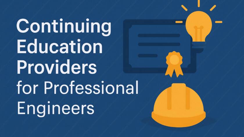 Continuing Education Providers for Professional Engineers