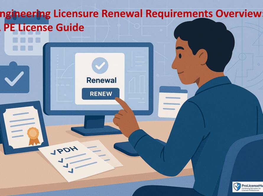 Engineering Licensure Renewal Requirements Overview: A PE License Guide