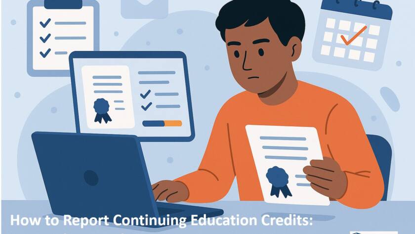 How to Report Continuing Education Credits