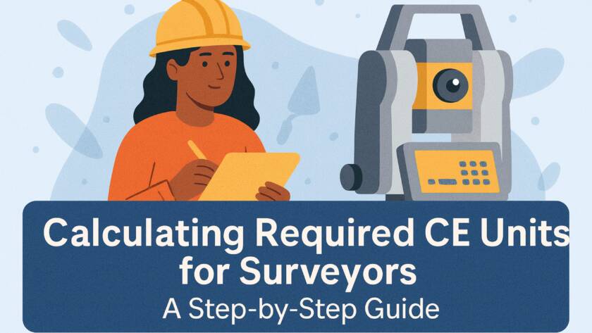 calculating required ce units for surveyors
